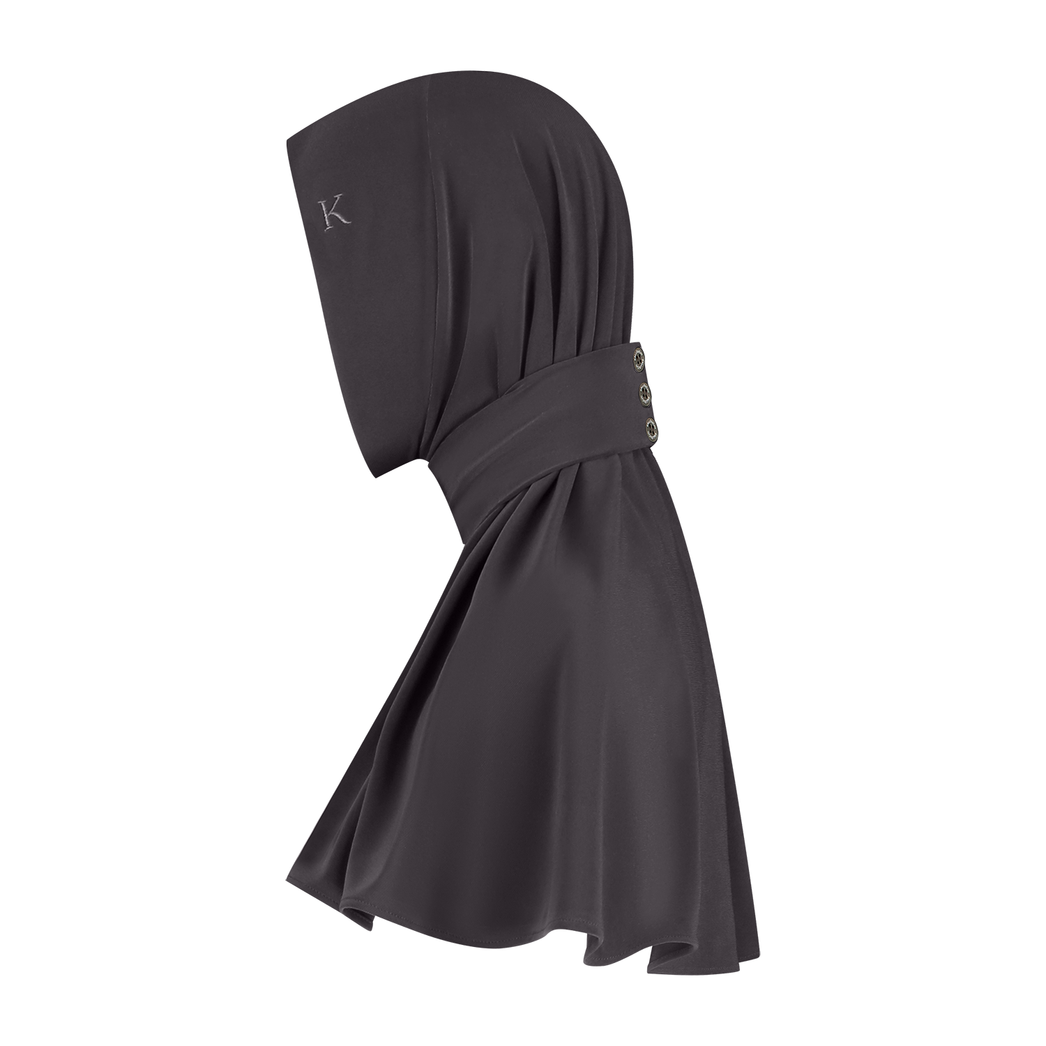 Breathable Hijab Charcoal