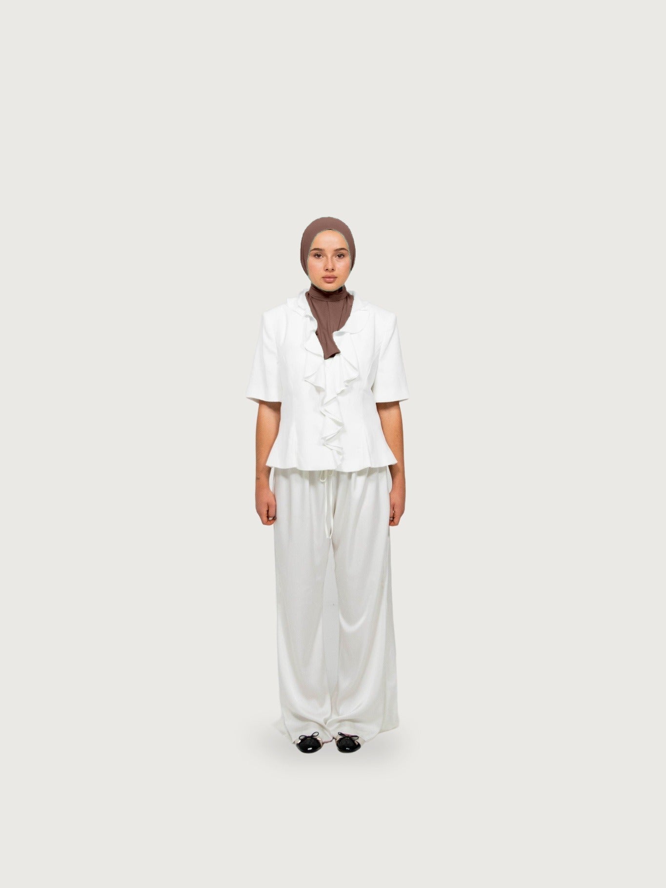 Klassieke signature hijab Walnoot