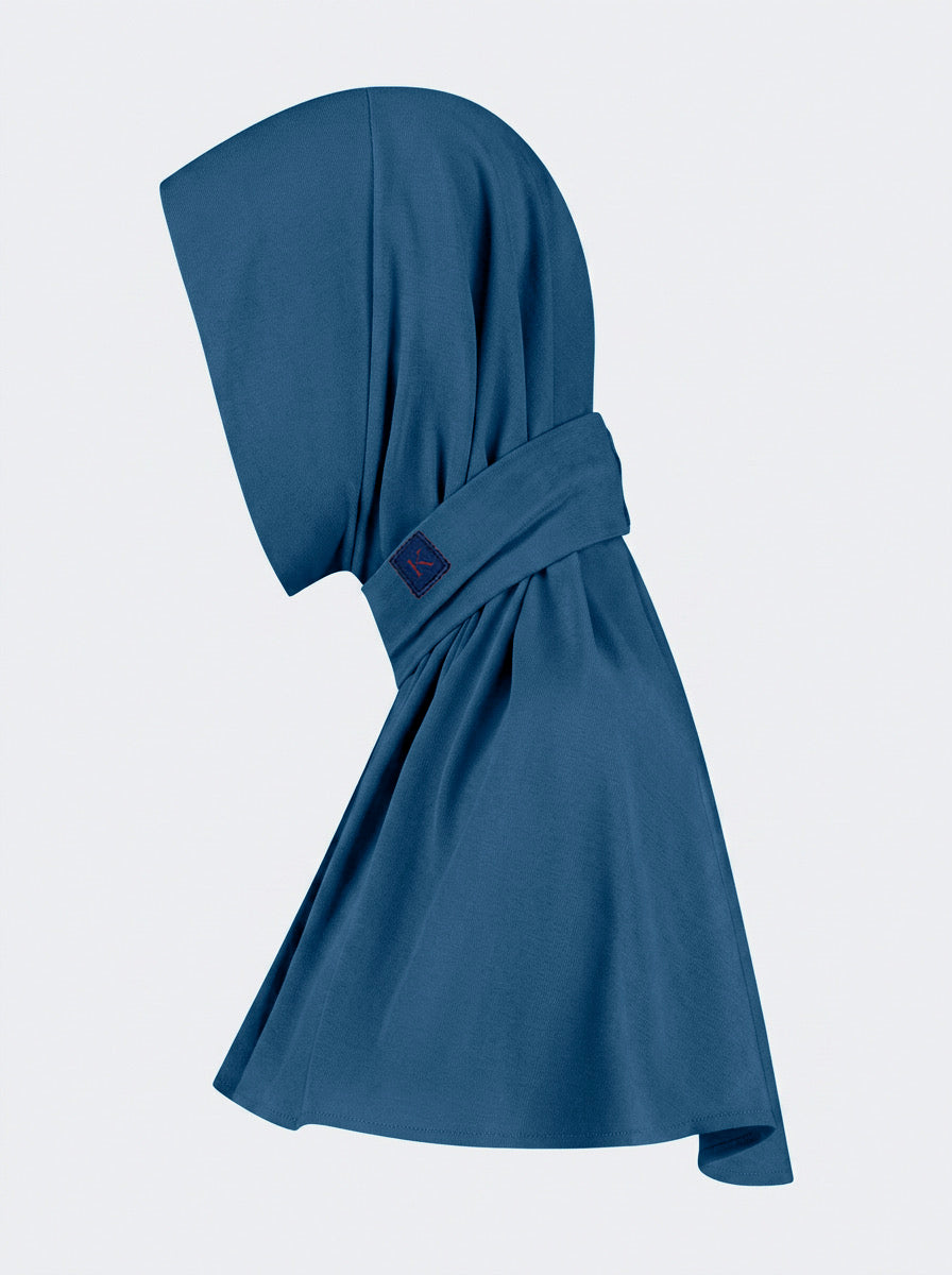 Klassieke signature hijab Keizerblauw