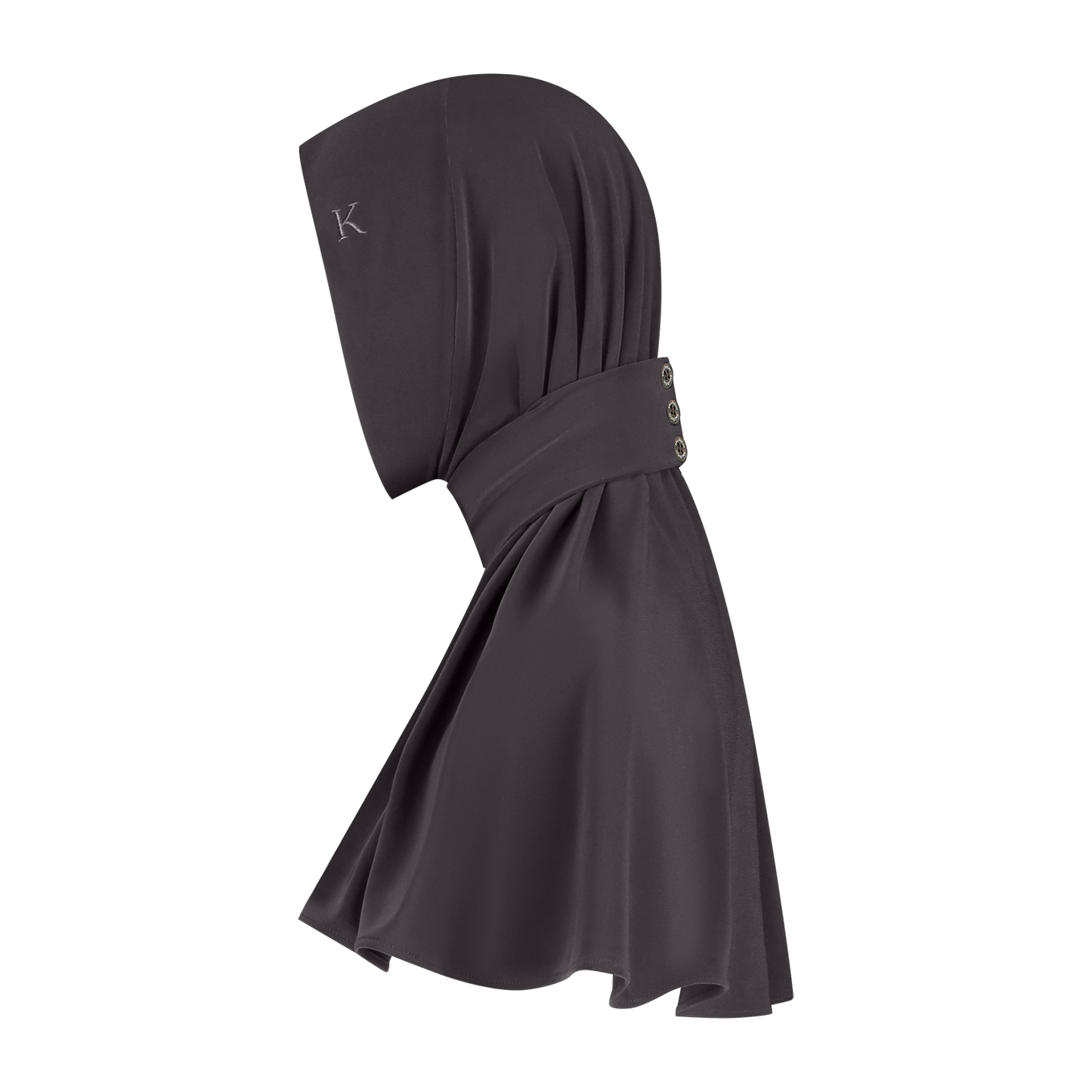 Breathable Hijab Charcoal