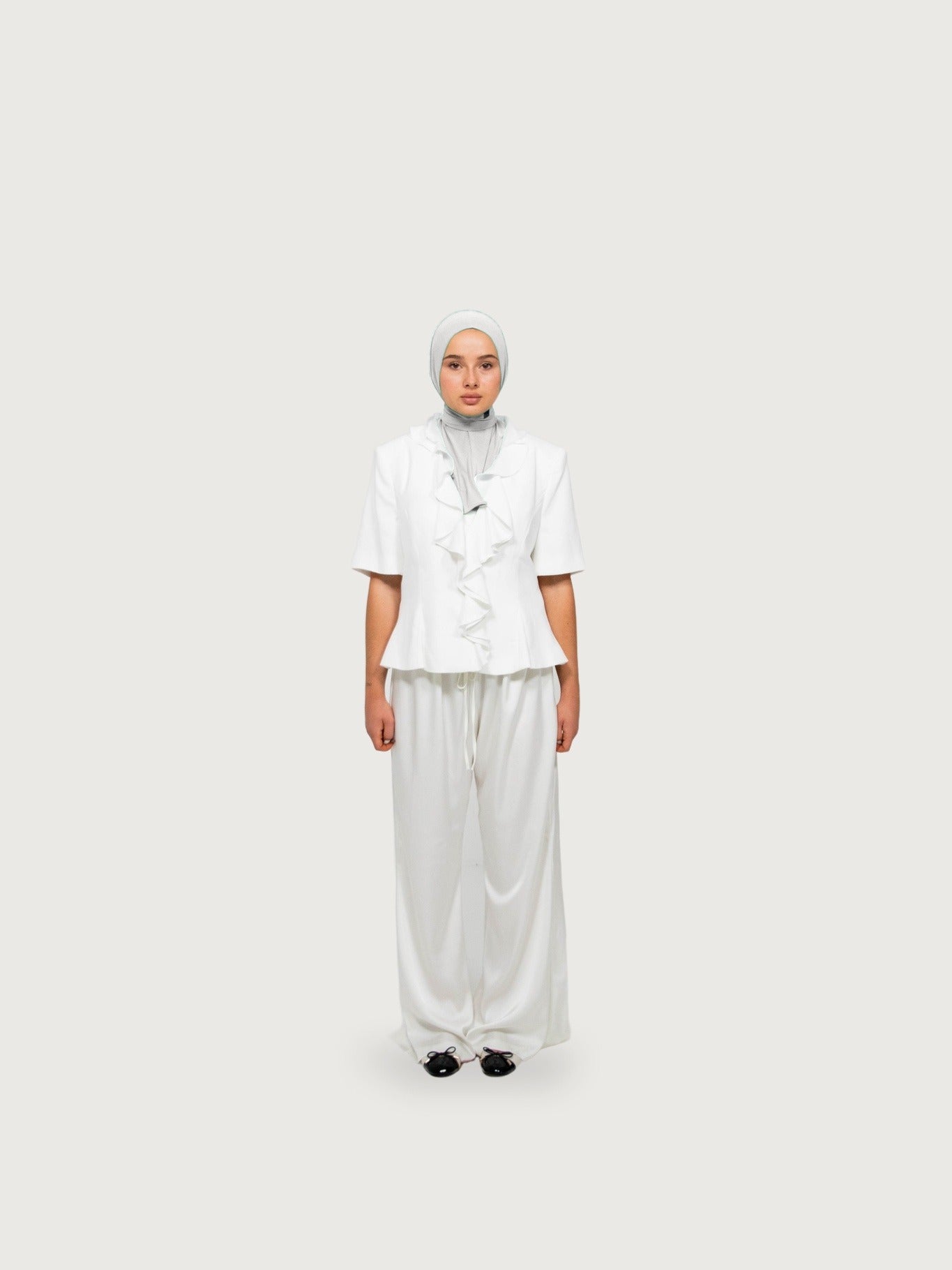 Classic Signature Hijab Bridal White
