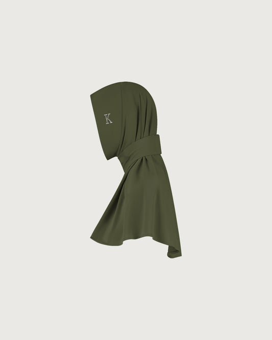 Signature Crystal Embellished Army Green