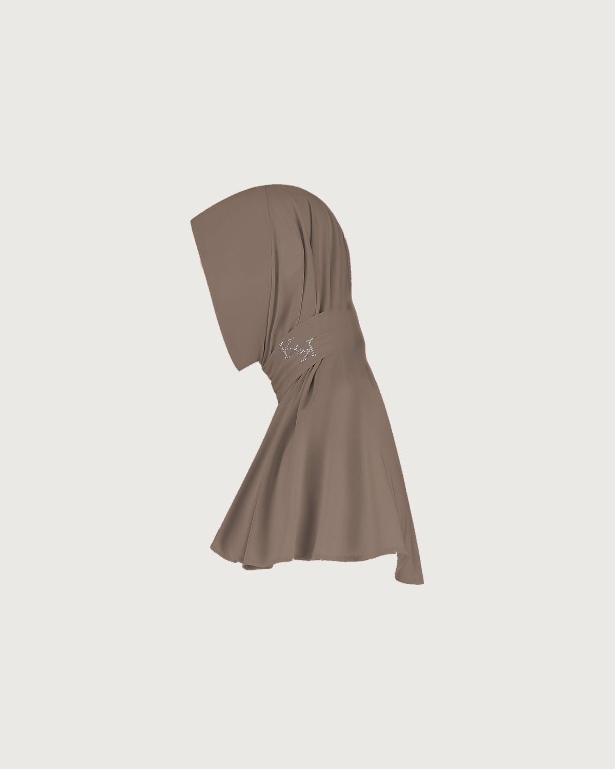 Classic Crystal Embellished Dark Taupe